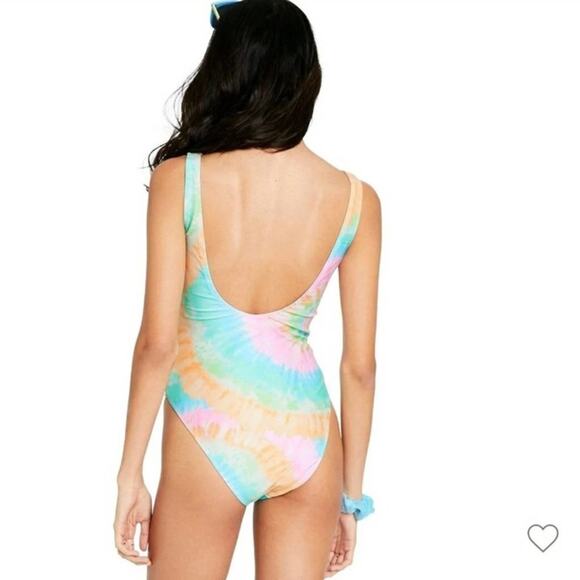 Stoney Clover Lane x Target Rainbow Tie Dye One Piece Swimsuit Size XS New - Picture 12 of 16